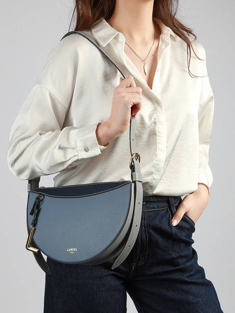 Sac Bandoulière Faubourg Cuir Lancel Bleu faubourg A13545 vue secondaire 1
