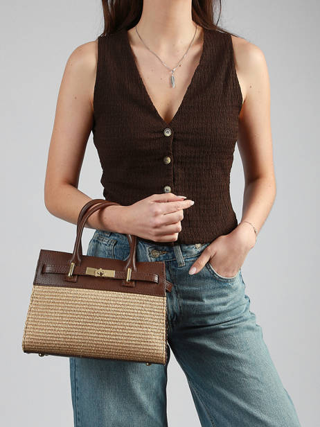 Sac Porté Main Capri Milano Marron capri CP23114 vue secondaire 1