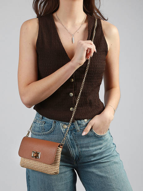Sac Bandoulière Capri Milano Marron capri CP25112 vue secondaire 1