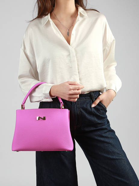 Sac à Main Magnolia Cuir Nathan baume Rose eden 3 vue secondaire 1