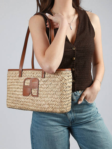 Sac Porté épaule Paille Nat et nin Beige paille PL vue secondaire 1