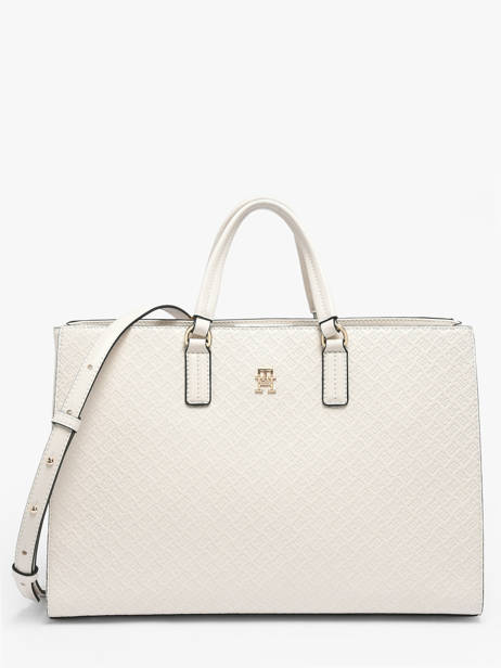 Sac Porté Main Th Daily Polyester Tommy hilfiger Blanc th daily AW18418