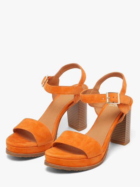 Sandales à Talon Jain En Cuir Mam'zelle Orange women CSG1H03 vue secondaire 1