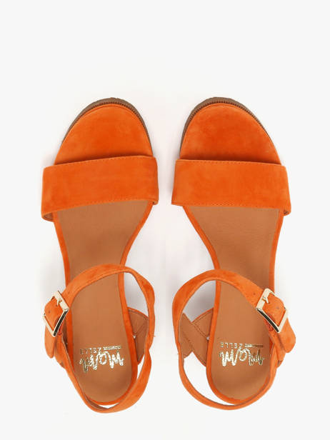 Sandales à Talon Jain En Cuir Mam'zelle Orange women CSG1H03 vue secondaire 3