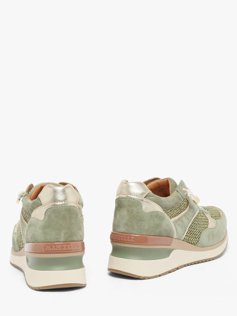 Sneakers Semelle Compensée En Cuir Mam'zelle Vert women CSIJK86 vue secondaire 2
