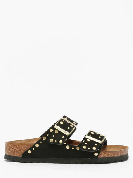 Mules Arizona Rivet En Cuir Birkenstock Noir women 1030348