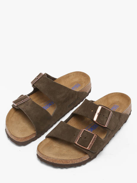 Mules Arizona En Cuir Birkenstock Marron women 951313 vue secondaire 1