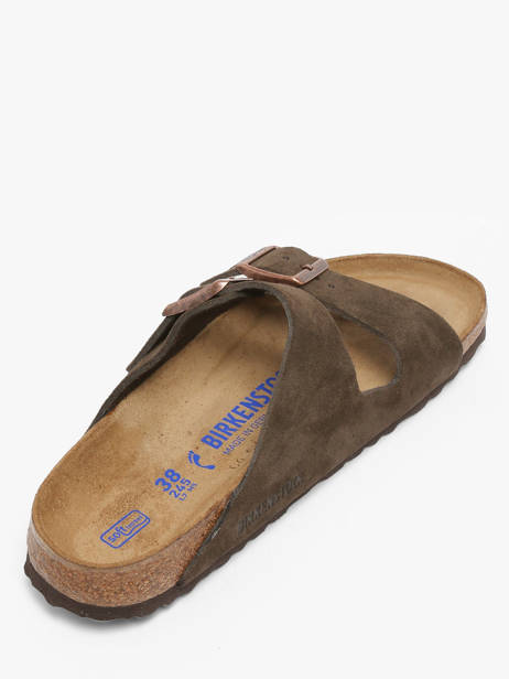 Mules Arizona En Cuir Birkenstock Marron women 951313 vue secondaire 2