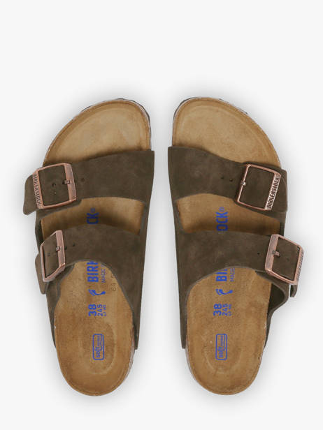 Mules Arizona En Cuir Birkenstock Marron women 951313 vue secondaire 3