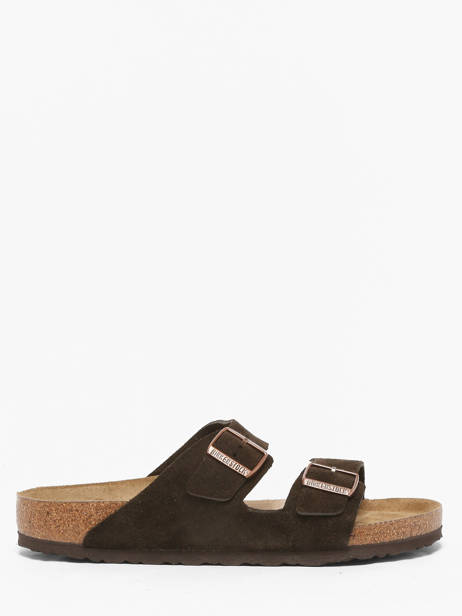 Mules Arizona En Cuir Birkenstock Marron men 951311