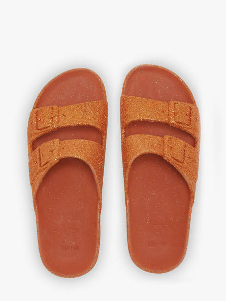 Claquettes Cacatoes Orange women 1038 vue secondaire 3