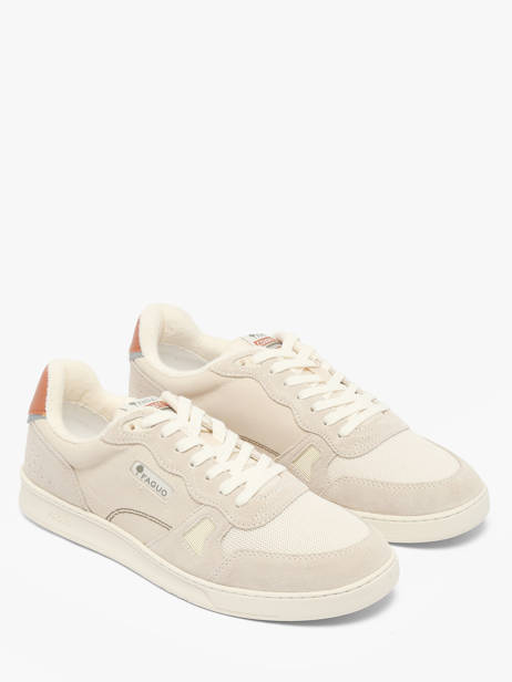Sneakers En Cuir Faguo Beige men 26CG9204 vue secondaire 1