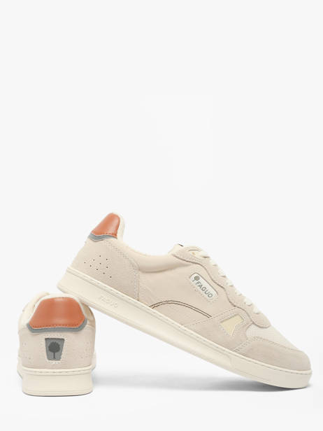 Sneakers En Cuir Faguo Beige men 26CG9204 vue secondaire 2