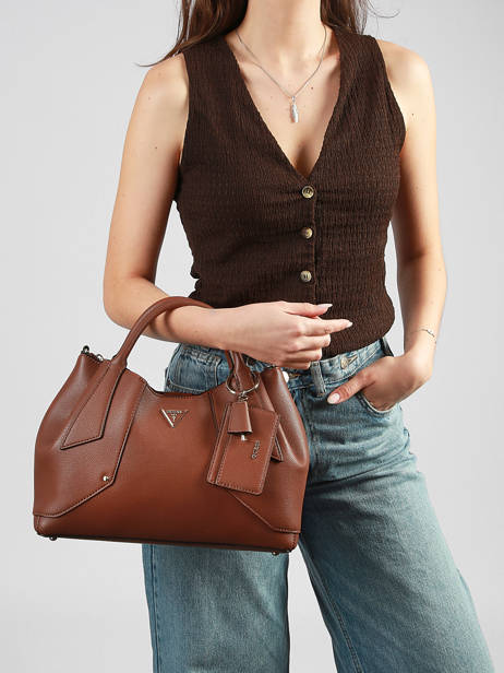 Sac Porté Main Darcy Polyester Guess Marron darcy BG991406 vue secondaire 1
