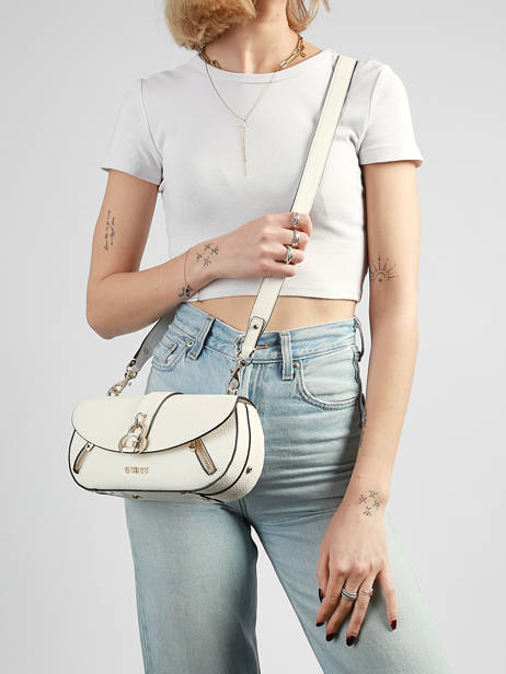 Sac Bandoulière Jessa Polyester Guess Blanc jessa BG836220 vue secondaire 1