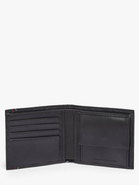 Portefeuille Cuir Tommy hilfiger Noir th central AM14233 vue secondaire 1