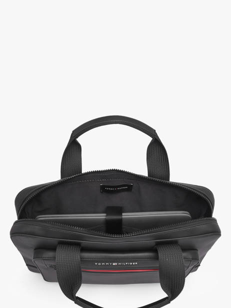 Porte Documents (main) Tommy hilfiger Noir th foundation AM14158 vue secondaire 2