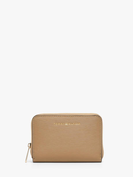 Portefeuille Tommy hilfiger Marron th modern AW18487