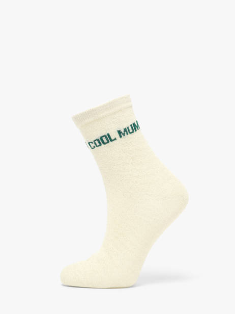 Chaussettes Femme Lurex Heart Pieces Beige socks women 17159116