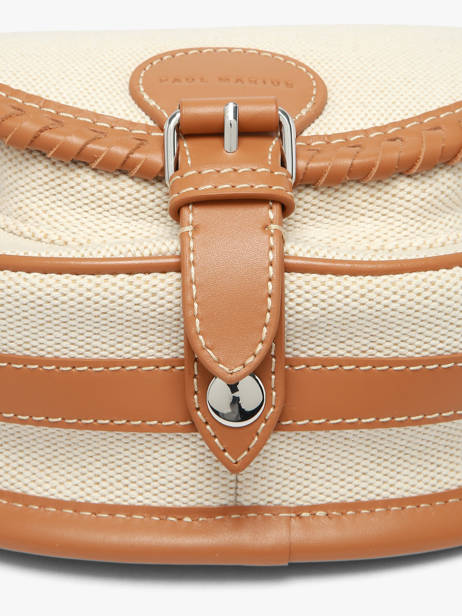 Sac Le Bobo S Escapade Cuir Et Coton Paul marius Beige escapade BOBOSESC vue secondaire 3
