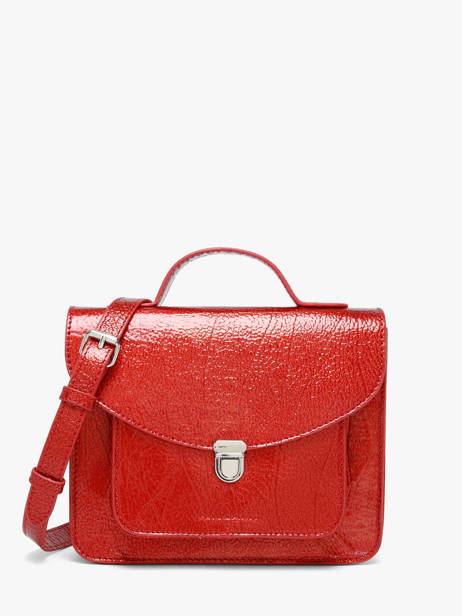 Sac Bandoulière Melle George Star Cuir Paul marius Rouge star GEORGSTA