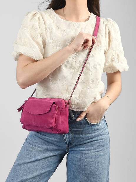 Sac Bandoulière Naina Cuir Pieces Rose naina 17100639 vue secondaire 1