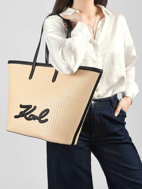 Sac Porté épaule K Signature Polyurethane Karl lagerfeld Beige k signature B2W30088 vue secondaire 1