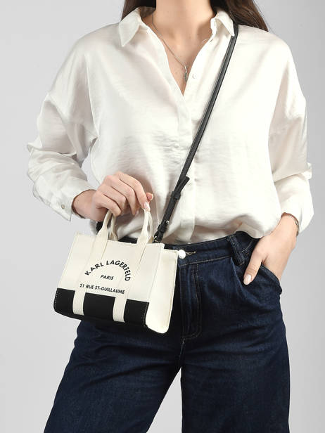 Sac Bandoulière Rsg Coton Karl lagerfeld Blanc rsg A3W50027 vue secondaire 1
