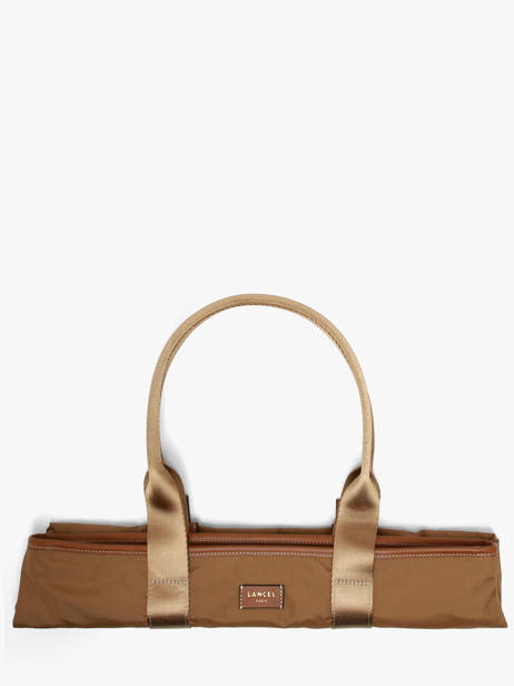 Sac Cabas Zippé M Mistral Rollable Nylon Et Cuir Lancel Marron mistral A13995 vue secondaire 6