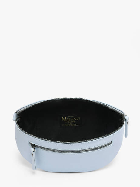 Sac Banane Caviar Cuir Milano Bleu caviar CA23111 vue secondaire 2
