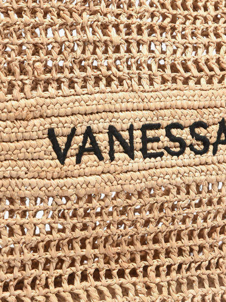 Cabas Cabas Raphia Vanessa bruno Beige cabas raphia 60V40468 vue secondaire 3