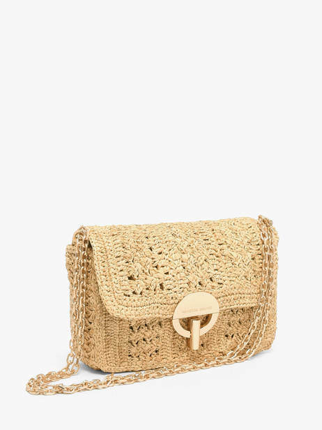 Sac Moyen Moon Raphia Tressage Chevron Vanessa bruno Beige moon raphia 91V40533 vue secondaire 2
