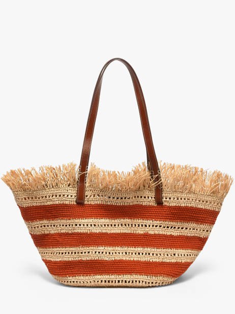 Sac Porté épaule Cabas Raphia Raphia Vanessa bruno Orange cabas raphia 23V40928 vue secondaire 5