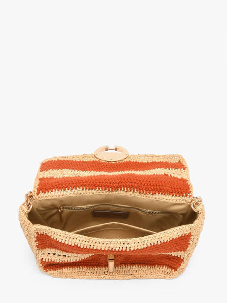 Sac Bandoulière Moon Raphia Raphia Vanessa bruno Orange moon raphia 23V40533 vue secondaire 4