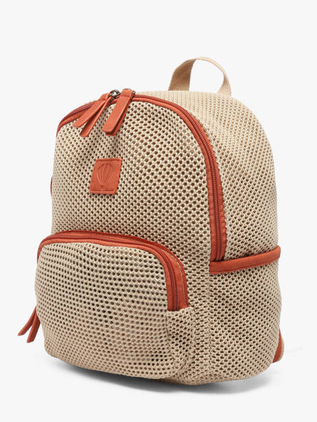 Sac à Dos Le voyage en panier Beige resille PM957 vue secondaire 1