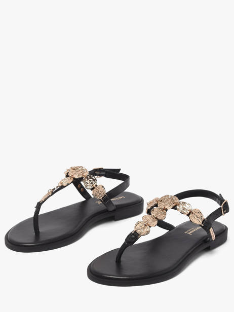 Nu-pieds En Cuir Les tropeziennes Noir women ORTEGA vue secondaire 1