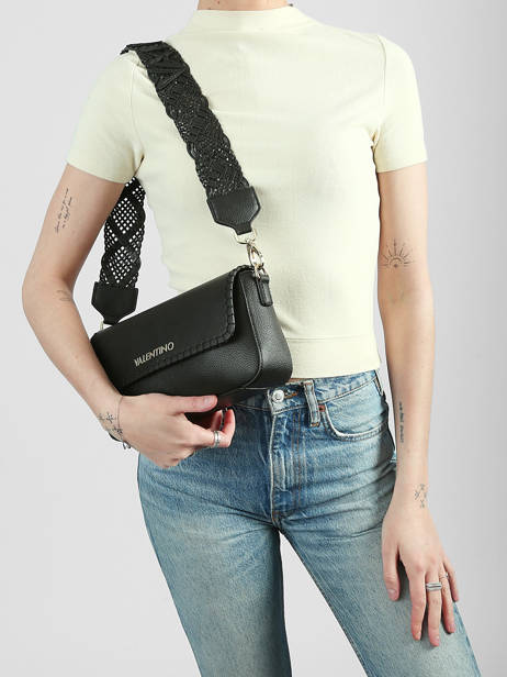 Sac Bandoulière Aleksandra Valentino Noir aleksandra VBS9W909 vue secondaire 1