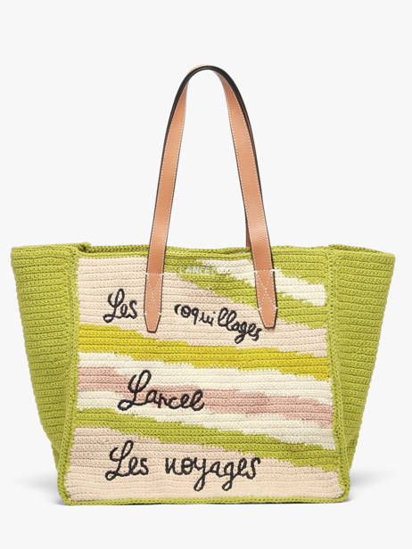 Sac Cabas Lancel Plage Crochet Lancel Vert summer capsule A14005 vue secondaire 2