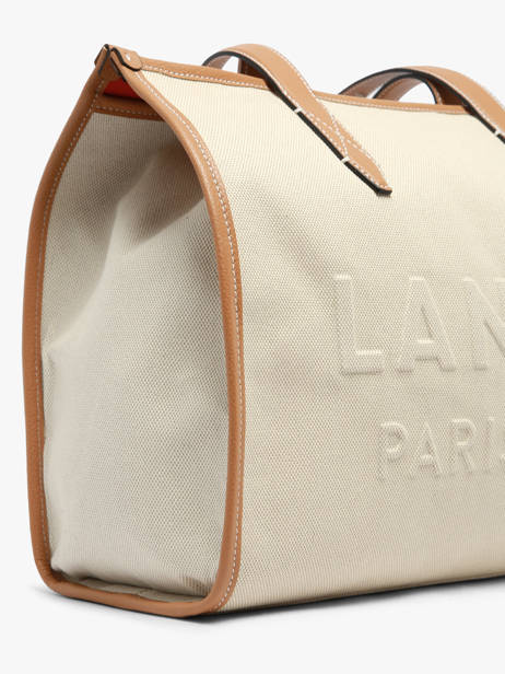 Sac Porté épaule Jour Toile Et Cuir Lancel Beige jour A14028 vue secondaire 3
