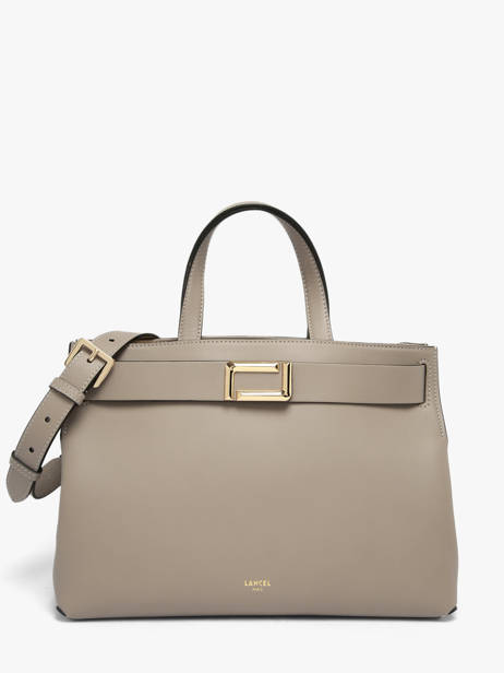 Sac Porté Main M Angèle Cuir Lancel Gris angele A14017