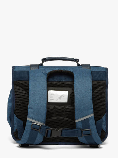 Cartable 2 Compartiments Cameleon Bleu vintage color CA146Q vue secondaire 3