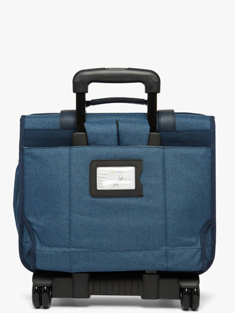 Cartable à Roulettes 2 Compartiments Cameleon Bleu vintage color CR38 vue secondaire 4