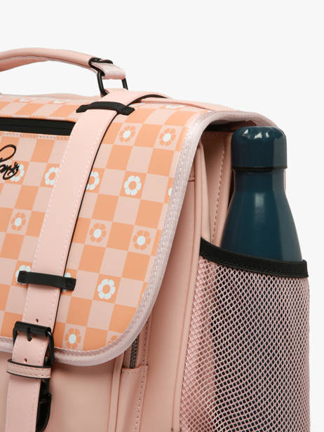 Cartable 2 Compartiments Cameleon Rose vintage north CA38 vue secondaire 6