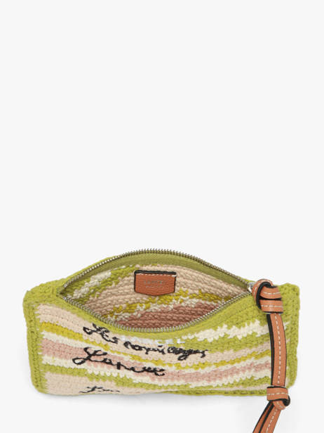 Pochette Zippée Lancel Plage Crochet Lancel Vert summer capsule A14002 vue secondaire 2
