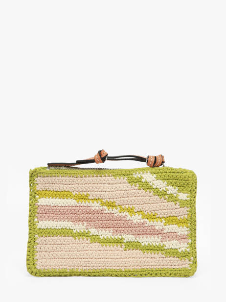 Pochette Zippée Lancel Plage Crochet Lancel Vert summer capsule A14002 vue secondaire 3
