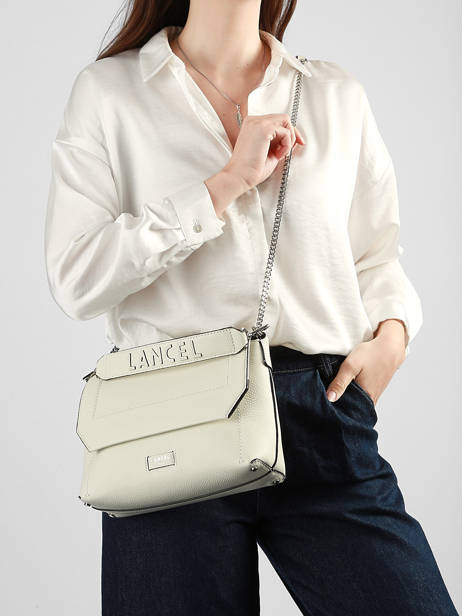 Sac Bandoulière Ninon Cuir Lancel Blanc ninon A13782 vue secondaire 1