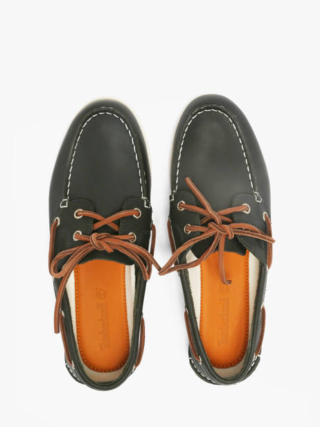Chaussures Bateau En Cuir Timberland Vert women 2Q9XEP81 vue secondaire 3