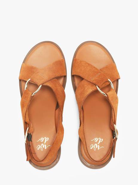 Sandales En Cuir We do Orange women 45126A58 vue secondaire 3