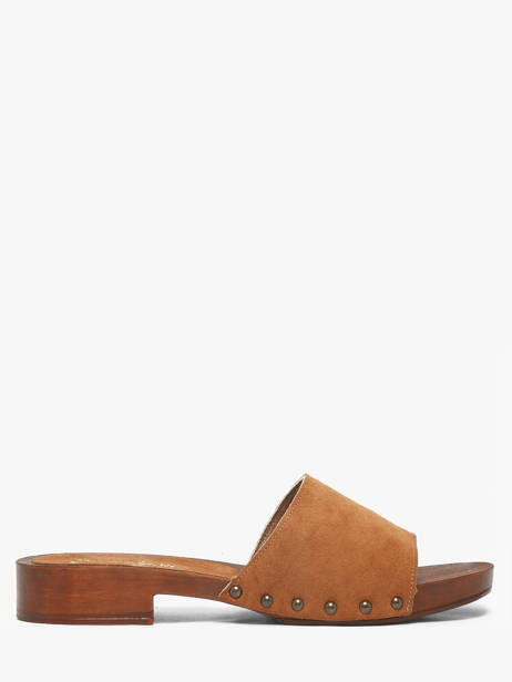 Mules En Cuir Semerdjian Marron women IOLE394