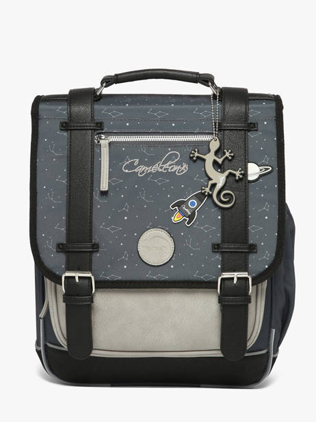 Sac à Dos 2 Compartiments Cameleon Gris vintage urban SD39